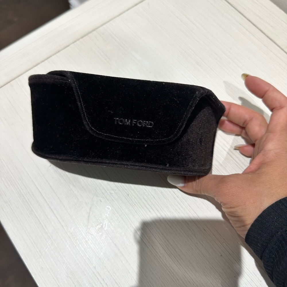 Tom Ford Brown Velvet Eyewear Case